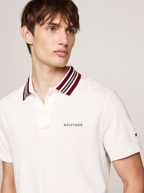 Polo Cuello Contraste Regular Blanco Tommy Hilfiger-3