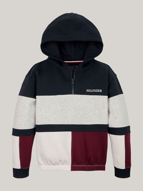 Polerón Hoodie Color Block Multicolor Tommy Hilfiger-4