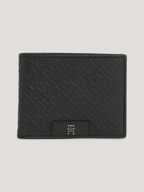 Billetera De Cuero Monogram Negro Tommy Hilfiger-0