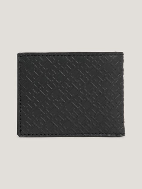 Billetera De Cuero Monogram Negro Tommy Hilfiger-1