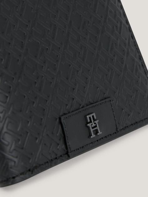 Billetera De Cuero Monogram Negro Tommy Hilfiger-2