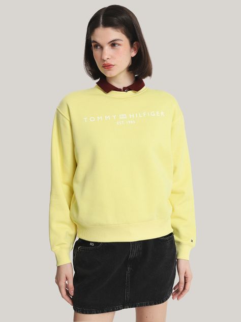 Polerón Modern Con Logo Amarillo Tommy Hilfiger-0