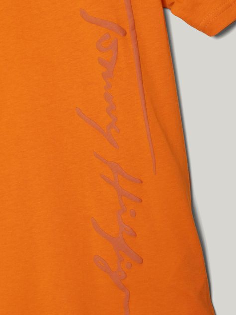 Polera Niño Script Runner Logo Naranjo Tommy Hilfiger-2