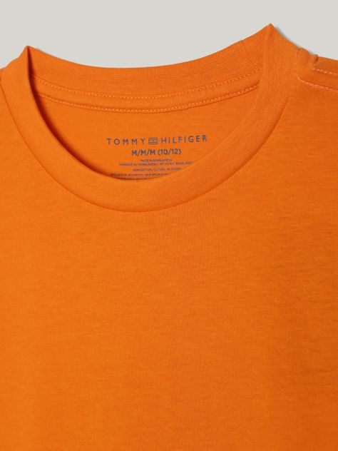 Polera Niño Script Runner Logo Naranjo Tommy Hilfiger-3