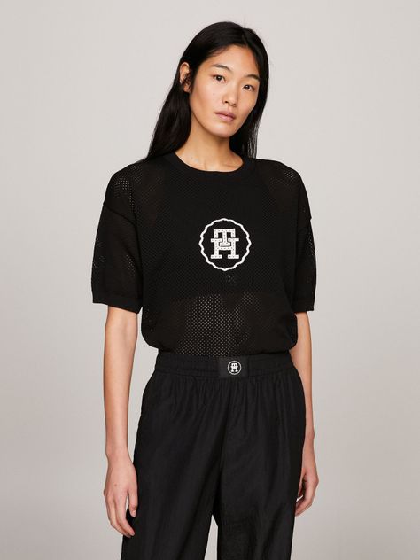 SWEATER SPORT LOGO NEGRO TOMMY HILFIGER-0