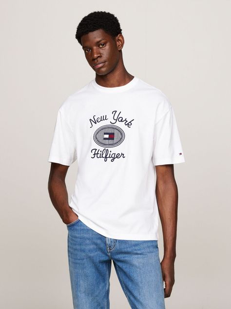 Polera Con Logo Nyc Bordado Blanco Tommy Hilfiger-0