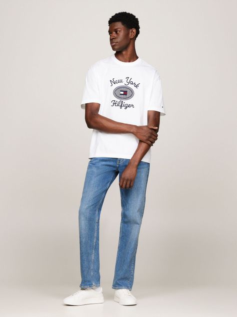 Polera Con Logo Nyc Bordado Blanco Tommy Hilfiger-1