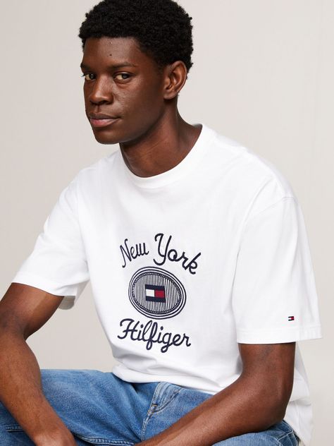 Polera Con Logo Nyc Bordado Blanco Tommy Hilfiger-3