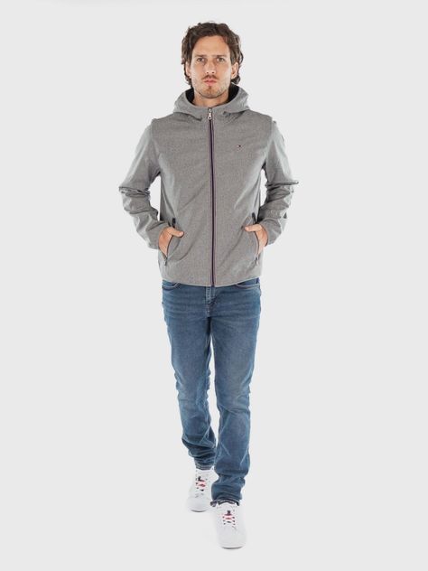 Chaqueta Hoodie Softshell Gris Tommy Hilfiger-1