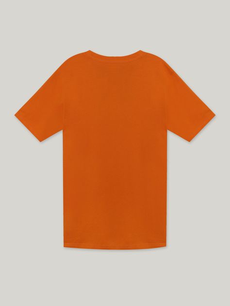 Polera De Niño Stripe Block Naranjo Tommy Hilfiger-1