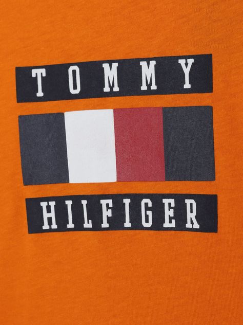 Polera De Niño Stripe Block Naranjo Tommy Hilfiger-2