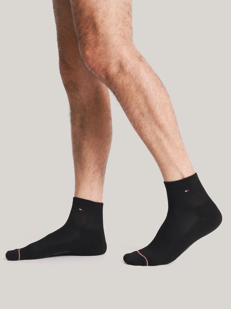 Pack 6 Par Calcetin Sport Quarter Negro Tommy Hilfiger-1