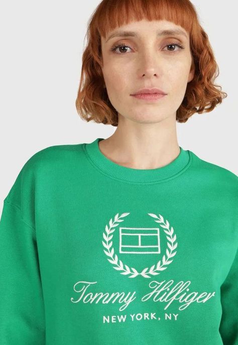 Polerón Con Logo Flag Regular Fit Verde Tommy Hilfiger-3
