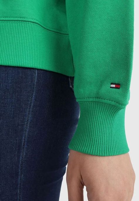 Polerón Con Logo Flag Regular Fit Verde Tommy Hilfiger-4