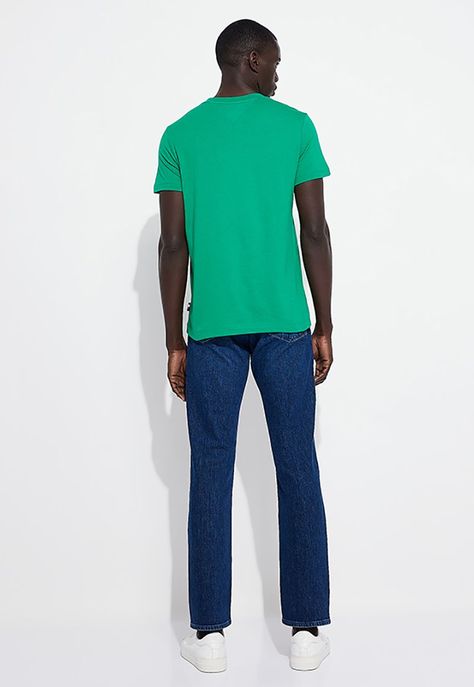 Polera Logo Stripe Slim Fit Verde Tommy Hilfiger-2