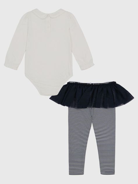 Set De Niña De Bodie Y Leggings Con Print Multicolor Tommy Hilfiger-1