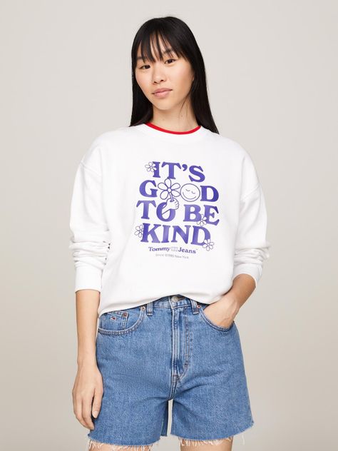 Polerón Relaxed Novelty Blanco Tommy Jeans-0