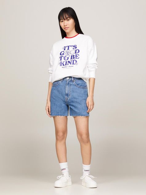 Polerón Relaxed Novelty Blanco Tommy Jeans-1