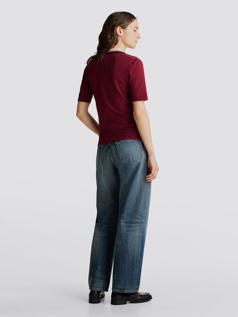 Polo De Piqué Slim Fit Burdeo Tommy Hilfiger-2
