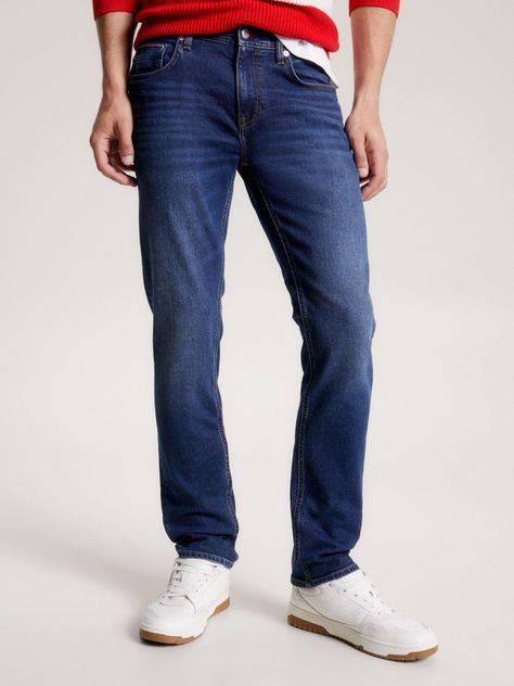 Jeans Denton Con Efecto Desteñido Azul Tommy Hilfiger-1