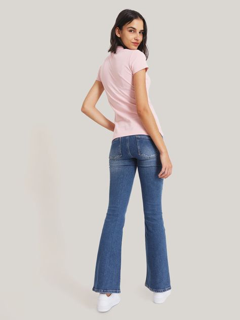 Polo Solid Slim Fit Con 5 Botones Rosado Tommy Hilfiger-2