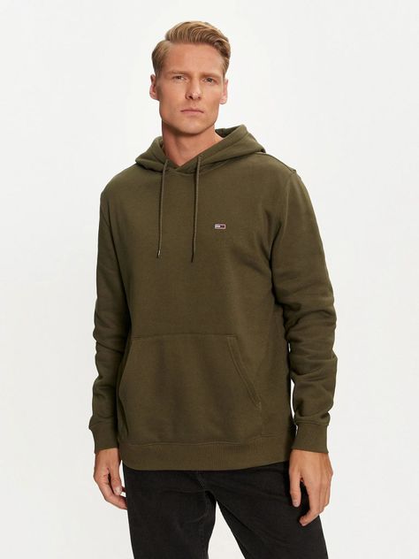 Polerón Hoodie Solid Con Logo Verde Tommy Jeans-0