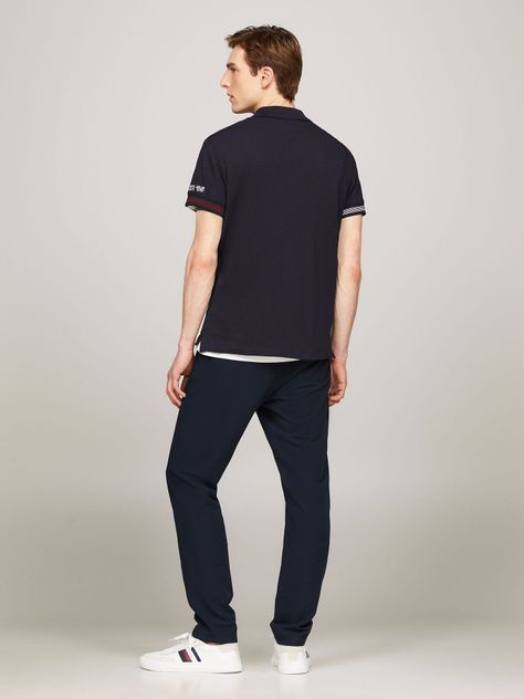 Polo Flag Con Ribetes Slim Fit Azul Tommy Hilfiger-2