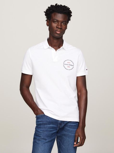 Polo C Logo Circular Regular Fit Blanco Tommy Hilfiger-0