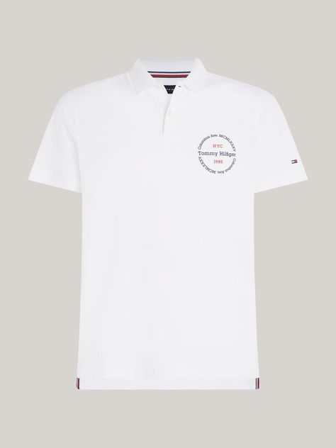 Polo C Logo Circular Regular Fit Blanco Tommy Hilfiger-4