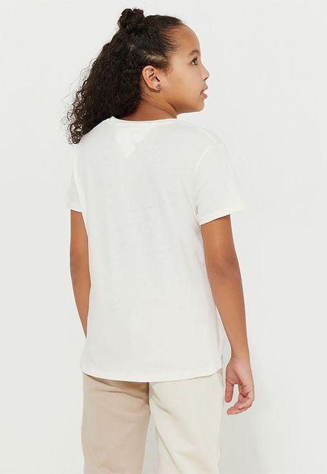 Polera De Niña Essential Cotton Blanco Tommy Hilfiger-2