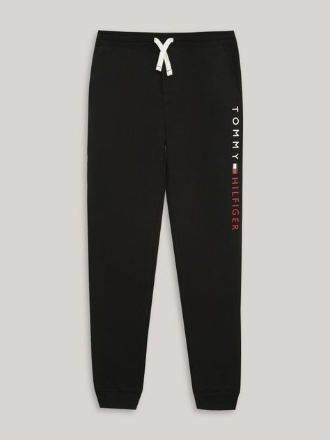 Jogger Niño Solid y Logo Estampado Negro Tommy Hilfiger-0