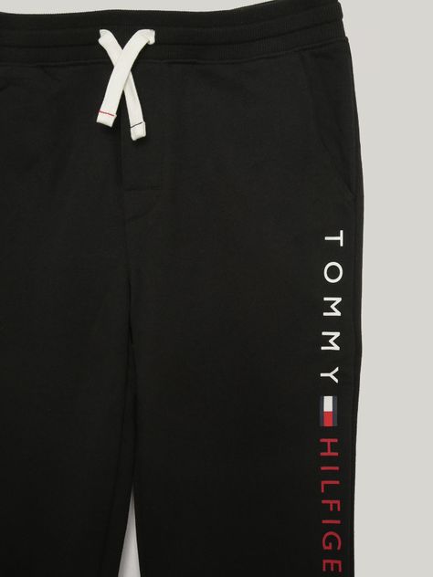 Jogger Niño Solid y Logo Estampado Negro Tommy Hilfiger-2