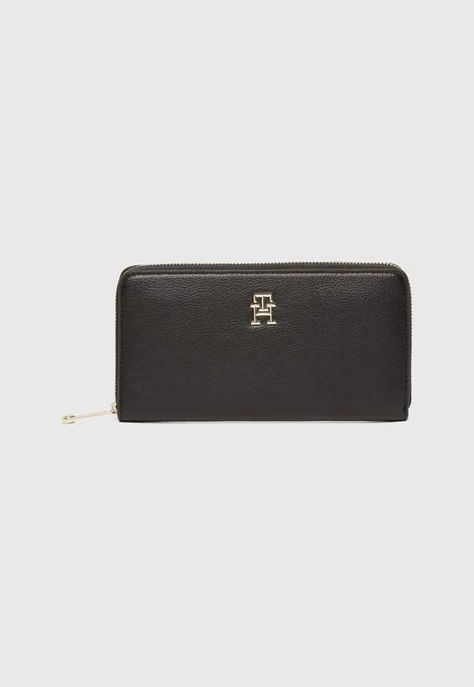 Billetera Soft Con Cierre Negro BDS Tommy Hilfiger-0