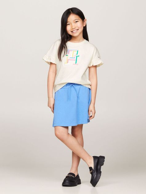 Polera Con Manga Con Volantes Beige Tommy Hilfiger-1