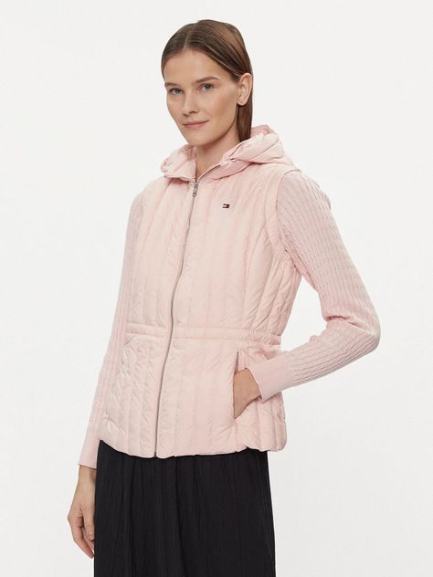 PARKA VEST GORRO ROSADO TOMMY HILFIGER-0