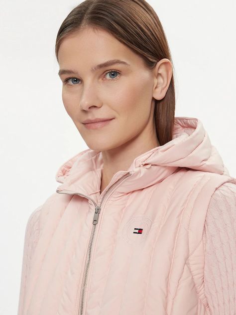 PARKA VEST GORRO ROSADO TOMMY HILFIGER-4