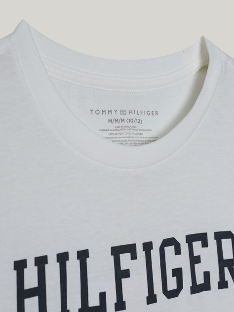 Polera De Niño Freshmen Con Logo Blanco Tommy Hilfiger-3