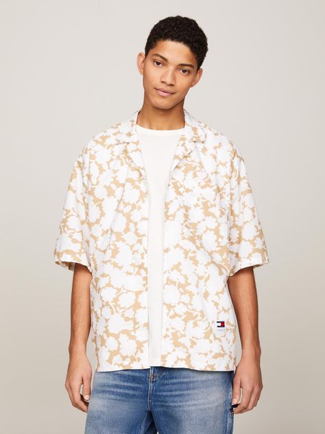 Camisa Relaxed Con Estampado Multicolor Tommy Hilfiger-0