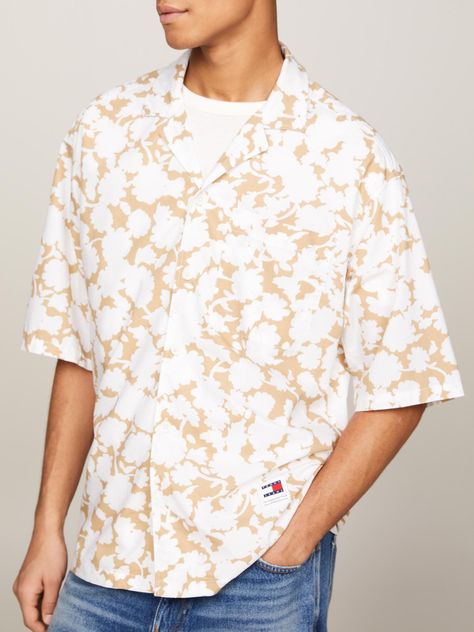 Camisa Relaxed Con Estampado Multicolor Tommy Hilfiger-3