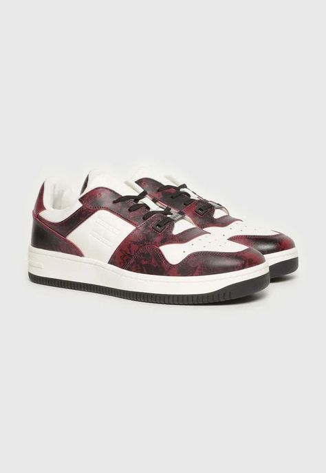 Zapatillas Retro Basket Print Rojo Tommy Hilfiger-0