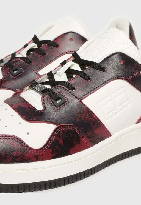 Zapatillas Retro Basket Print Rojo Tommy Hilfiger-3