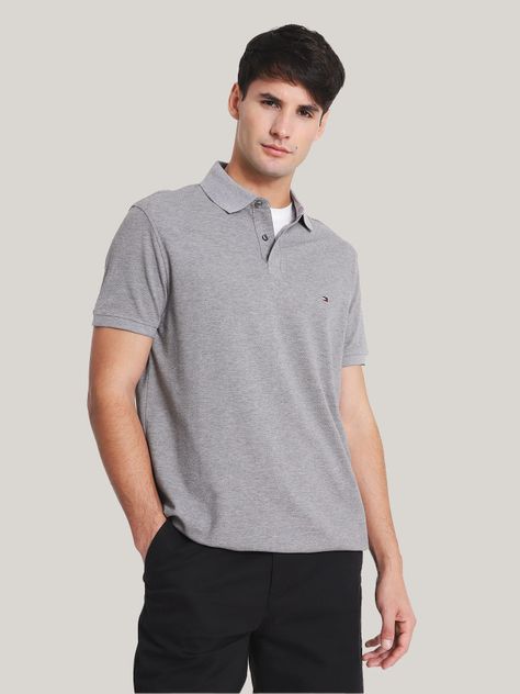 Polo Im 1985 Regular Fit Gris Tommy Hilfiger-0