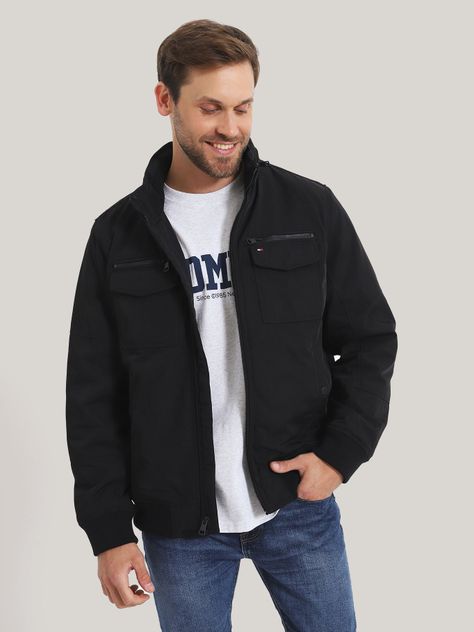 Chaqueta Bomber Acolchada Negro Tommy Hilfiger-0
