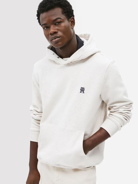 Polerón Hoodie Monograma Th Beige Tommy Hilfiger-0