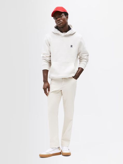 Polerón Hoodie Monograma Th Beige Tommy Hilfiger-1