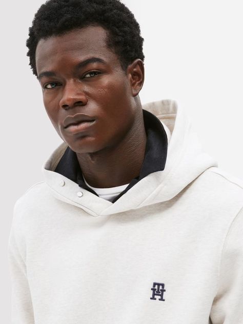 Polerón Hoodie Monograma Th Beige Tommy Hilfiger-3