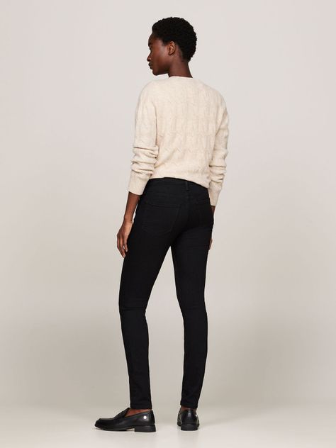 Jeans Talle Medio Skinny Fit Negro Tommy Hilfiger-2