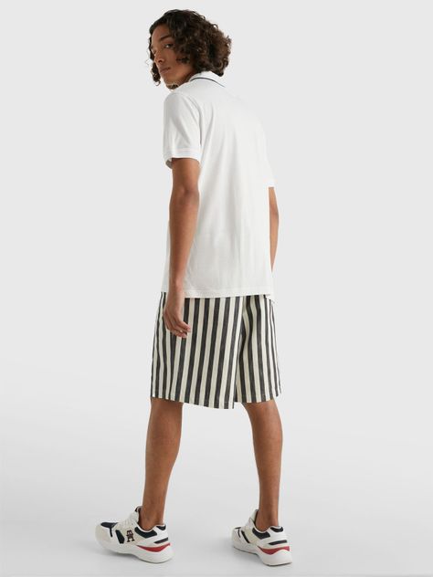 Polo Con Cuello Ribeteado Blanco Tommy Hilfiger-2