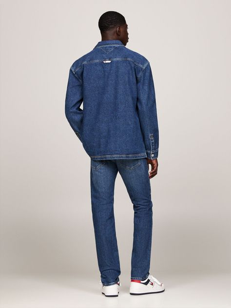 Camisa Essential Denim Casual Fit Azul Tommy Hilfiger-2