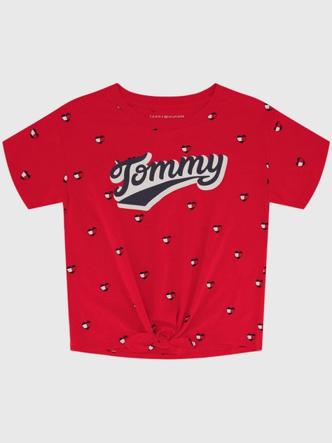 Polera Print De Corazones Rojo Tommy Hilfiger-0